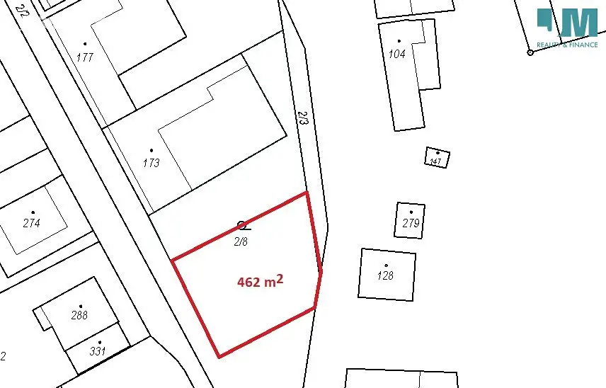 Prodej  stavebního pozemku 462 m², Skalice, okres Znojmo