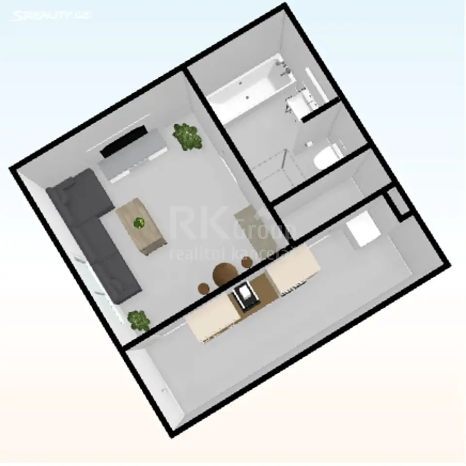 Pronájem bytu 1+1 44 m², K Cihelně, Žebrák