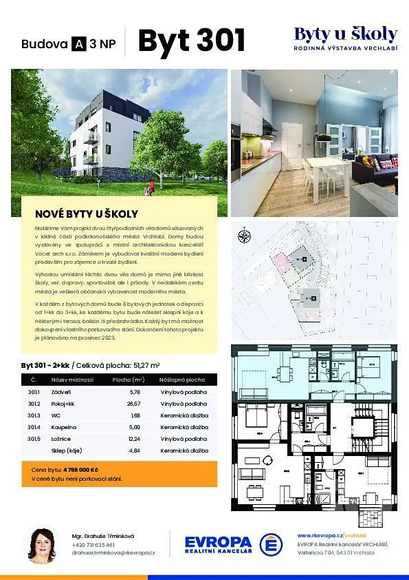 Prodej bytu 2+kk 54 m², Liščí kopec, Vrchlabí