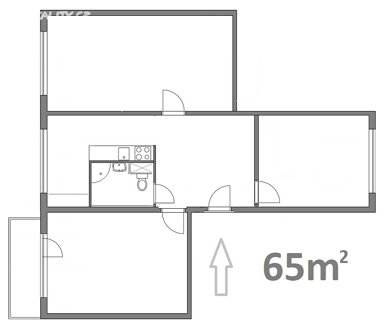Prodej bytu 3+1 65 m², Na Vyhlídce, Klášterec nad Ohří