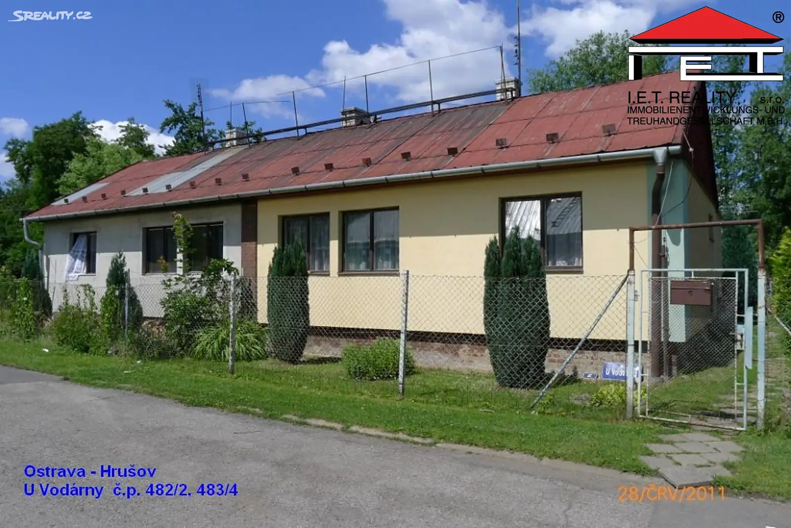 Prodej  rodinného domu 54 m², pozemek 311 m², U Vodárny, Ostrava - Hrušov