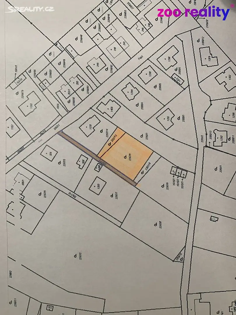 Prodej  stavebního pozemku 1 311 m², Borovany, okres České Budějovice