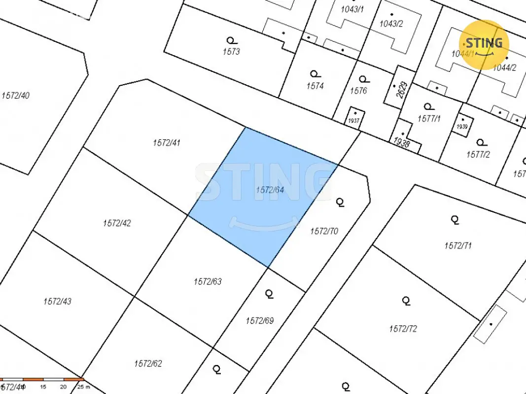 Prodej  stavebního pozemku 1 031 m², Chlumec nad Cidlinou - Kladruby, okres Hradec Králové