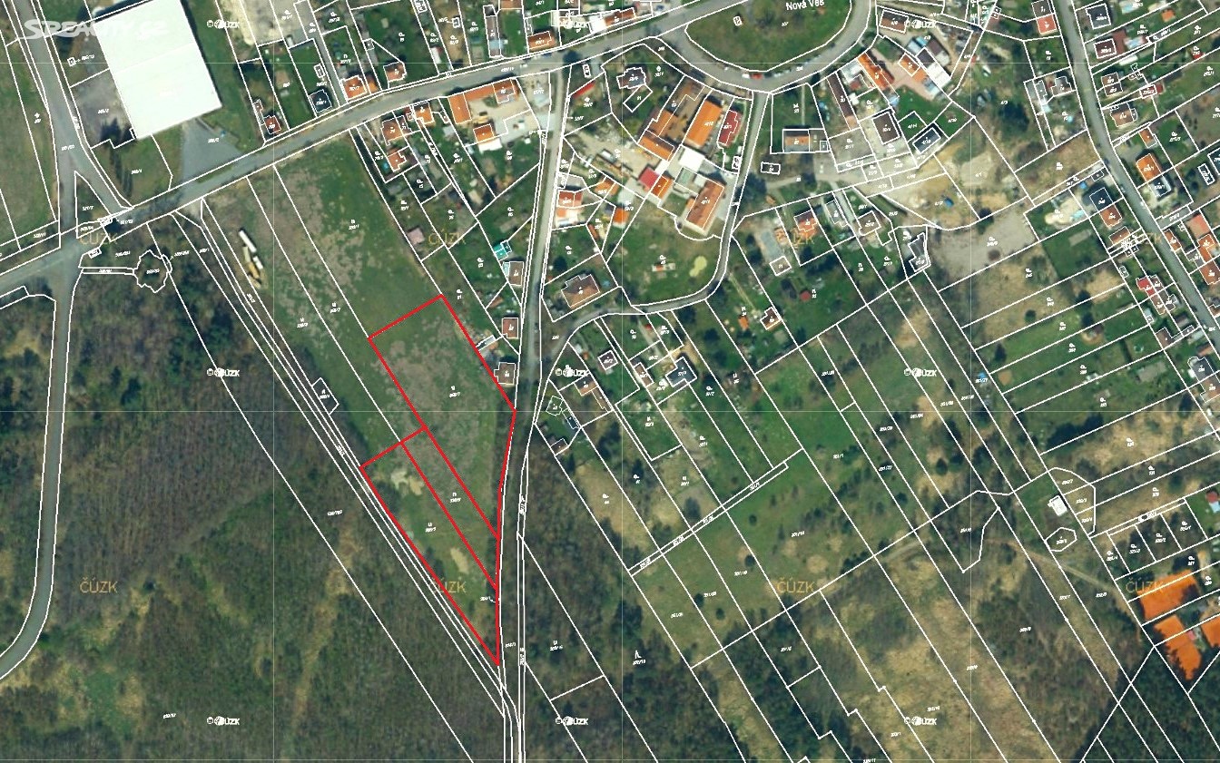 Prodej  stavebního pozemku 9 549 m², Nová Ves, okres Plzeň-jih