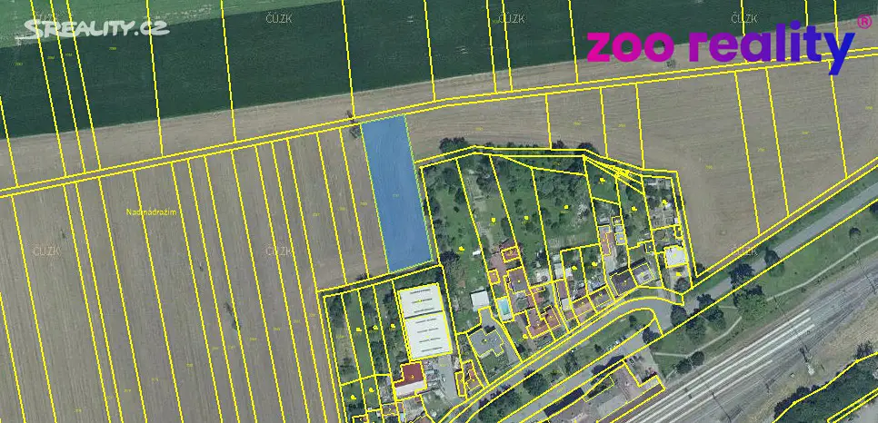 Prodej  komerčního pozemku 2 565 m², Nezamyslice, okres Prostějov