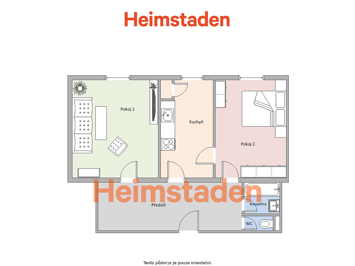 Pronájem bytu 2+1 53 m², Hlavní třída, Havířov - Město
