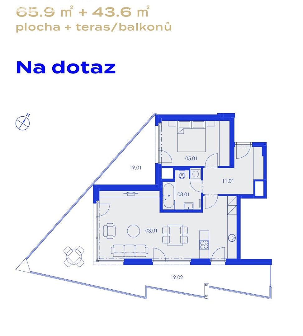 Pronájem bytu 2+kk 65 m² (Mezonet), Počernická, Praha - Praha 10