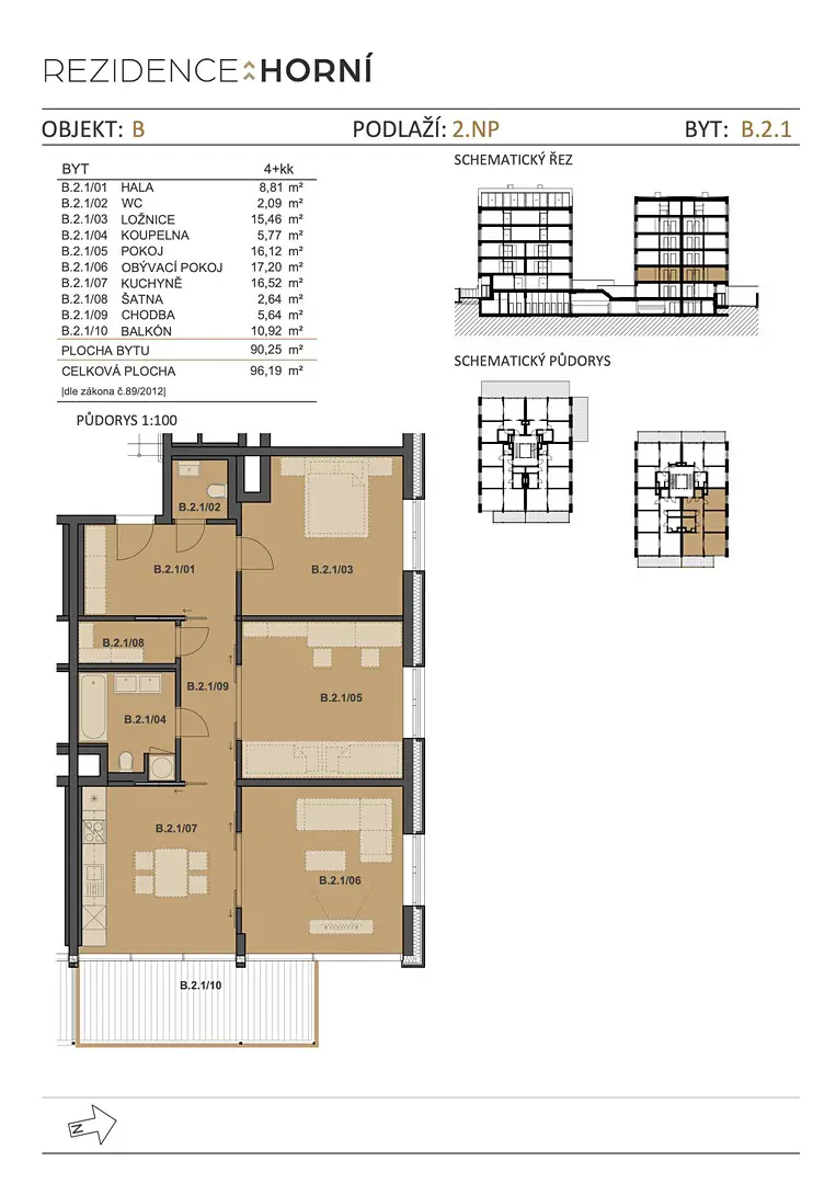 Prodej bytu 4+kk 96 m², Horní, Brno - Štýřice