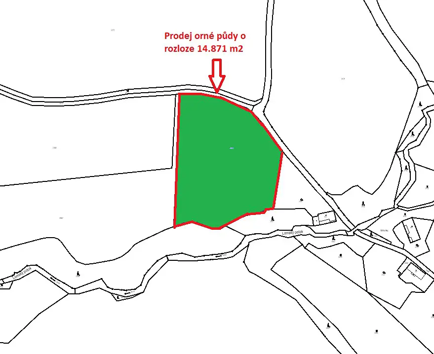 Prodej  pole 14 871 m², Dobré - Hlinné, okres Rychnov nad Kněžnou
