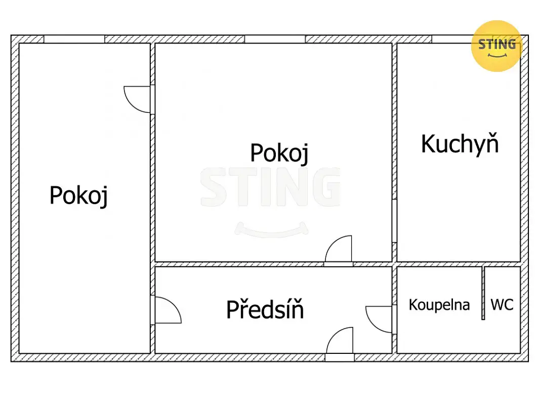 Pronájem bytu 2+1 43 m², Havířov - Šumbark, okres Karviná