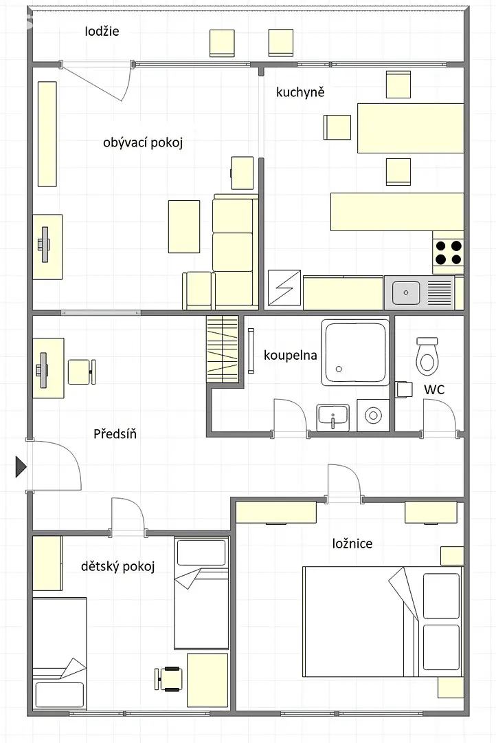 Pronájem bytu 3+1 76 m², Pražská, Buštěhrad