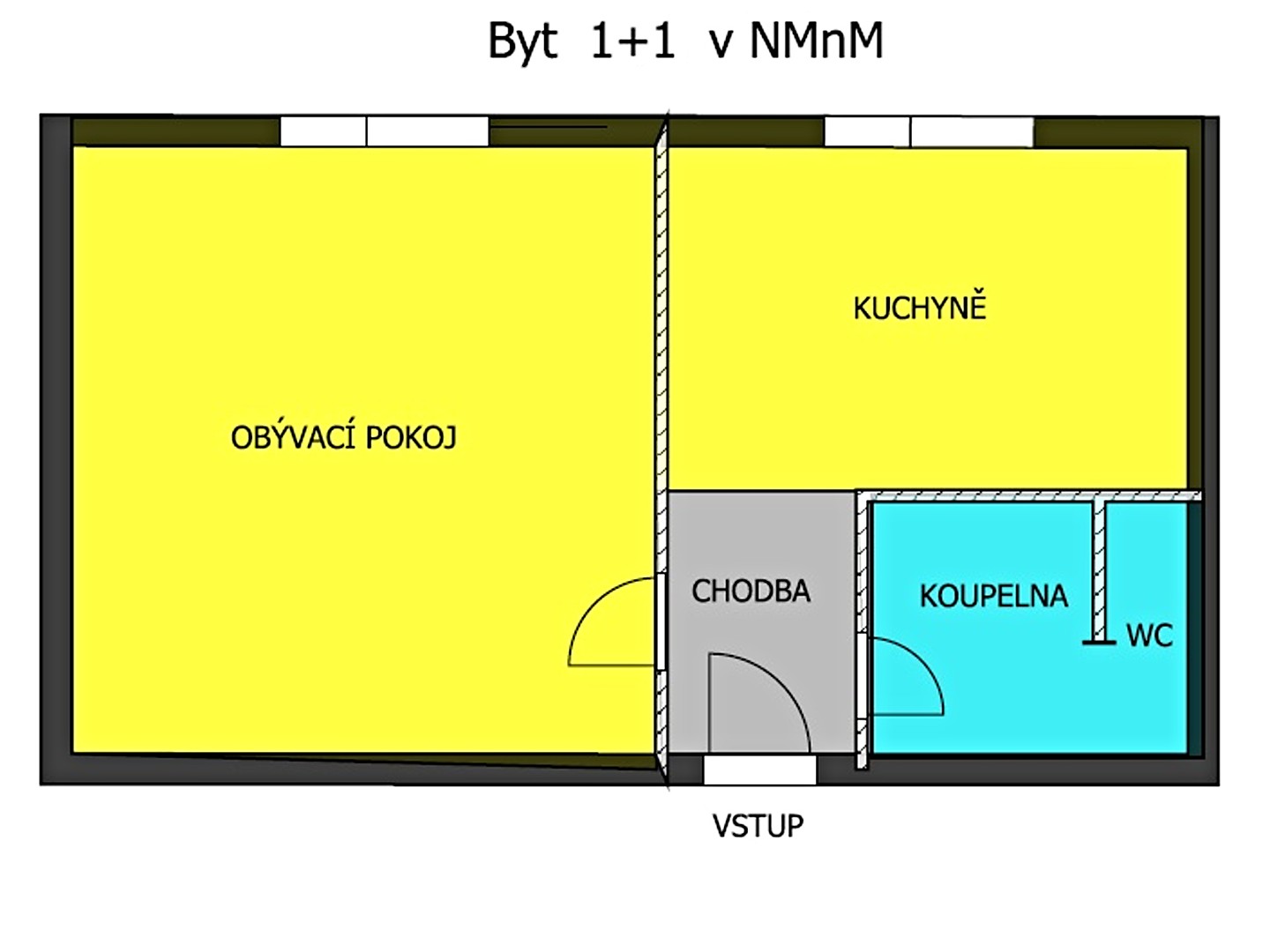 Prodej bytu 1+1 32 m², Masarykova, Nové Město na Moravě