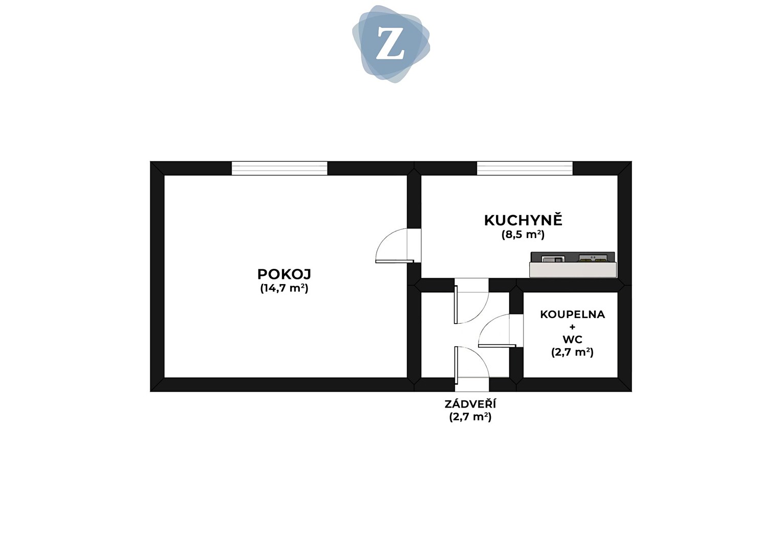 Prodej bytu 1+1 30 m², Partyzánská, Plzeň - Lobzy