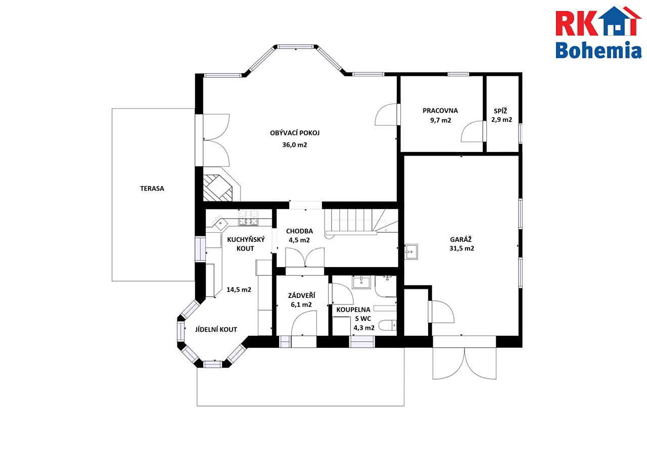 Prodej  rodinného domu 149 m², pozemek 1 203 m², Sportovní, Poříčany
