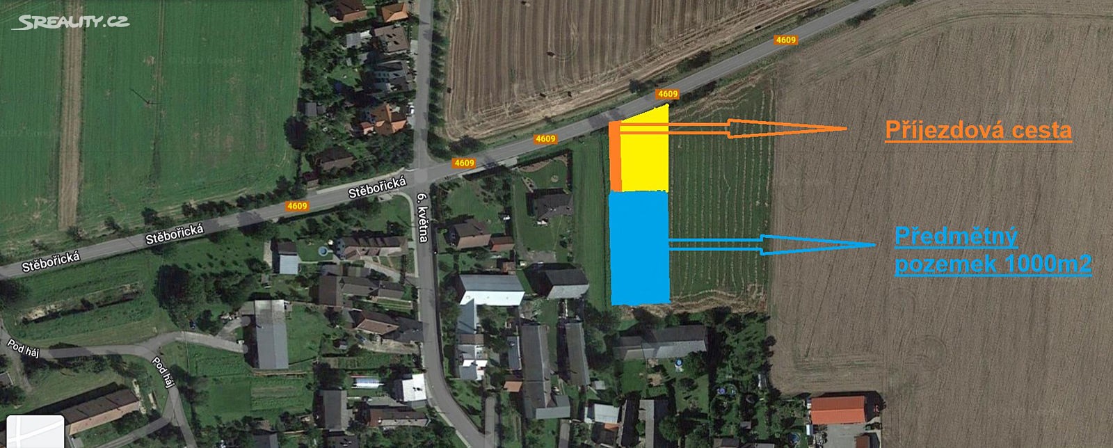 Prodej  stavebního pozemku 1 615 m², Opava, okres Opava