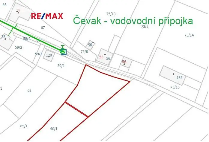 Prodej  stavebního pozemku 1 134 m², Vrbice, okres Prachatice
