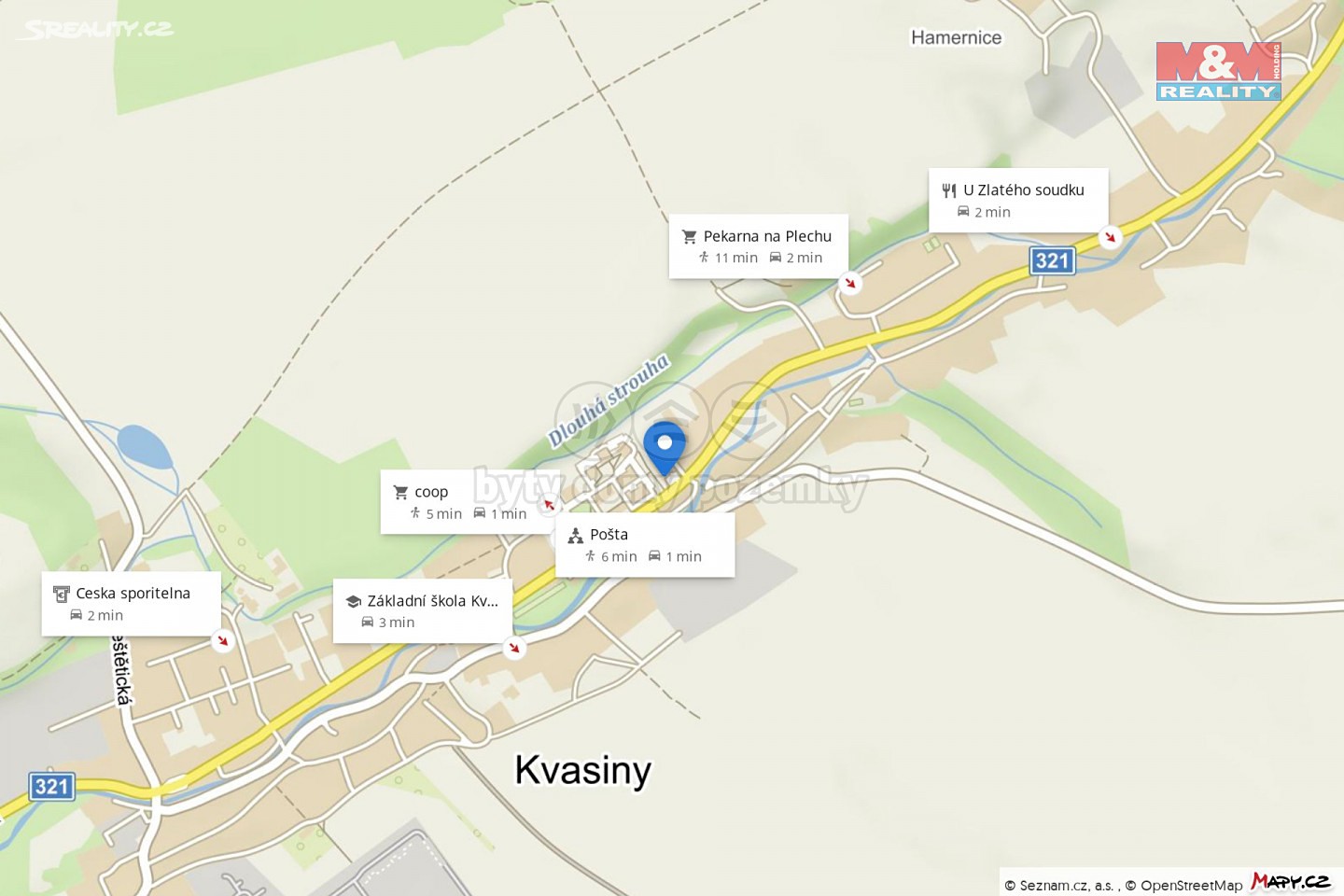 Prodej bytu 1+kk 21 m², Kvasiny, okres Rychnov nad Kněžnou