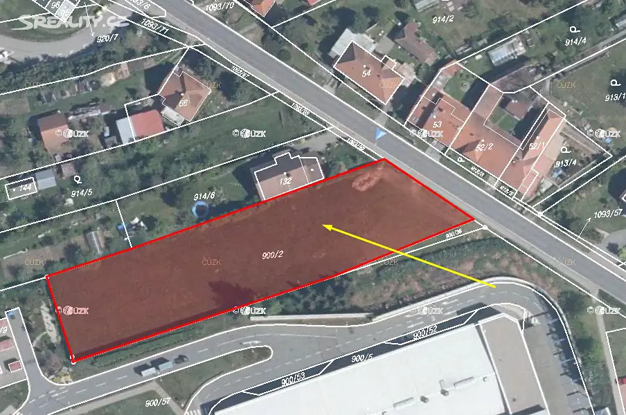 Prodej  stavebního pozemku 2 765 m², Nová Ves, okres Třebíč