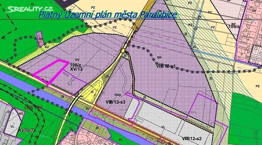 Prodej  komerčního pozemku 8 426 m², Staročernská, Pardubice - Černá za Bory