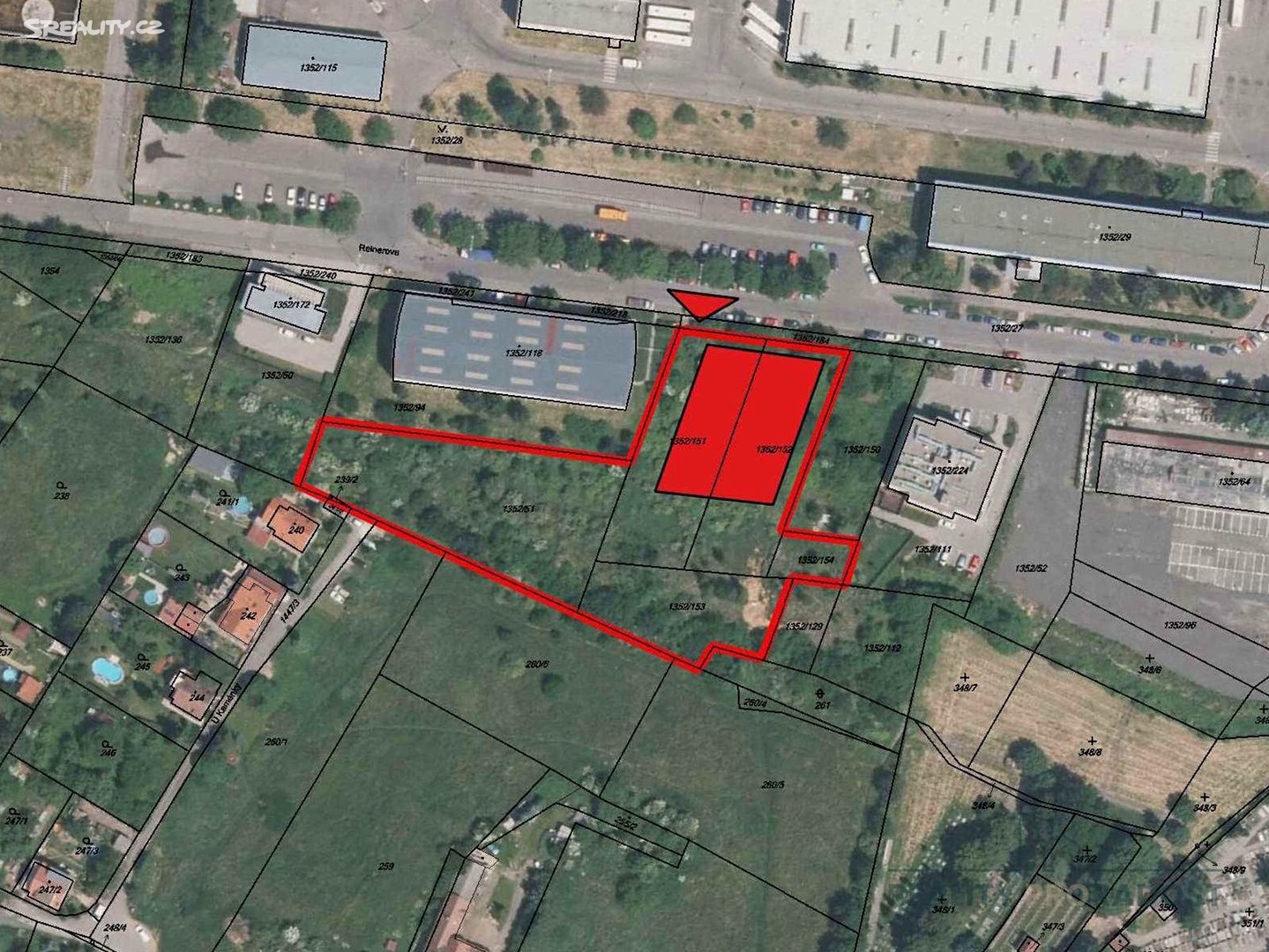 Prodej  komerčního pozemku 6 517 m², Reinerova, Praha 6 - Řepy