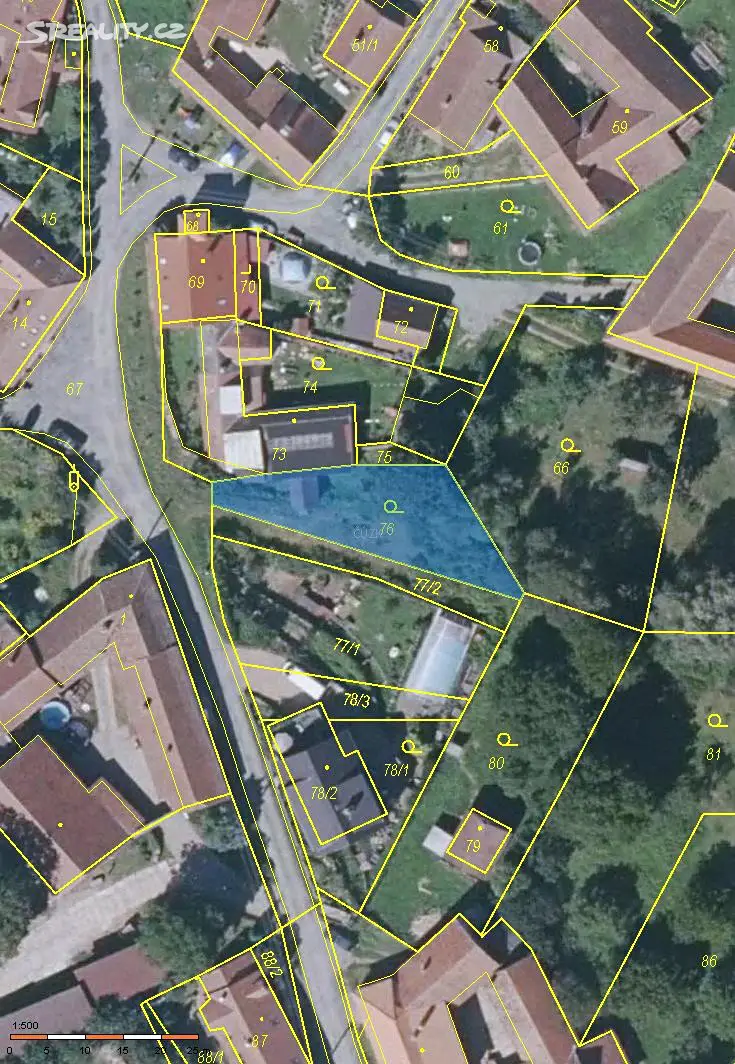 Prodej  zahrady 374 m², Tišnov - Jamné, okres Brno-venkov