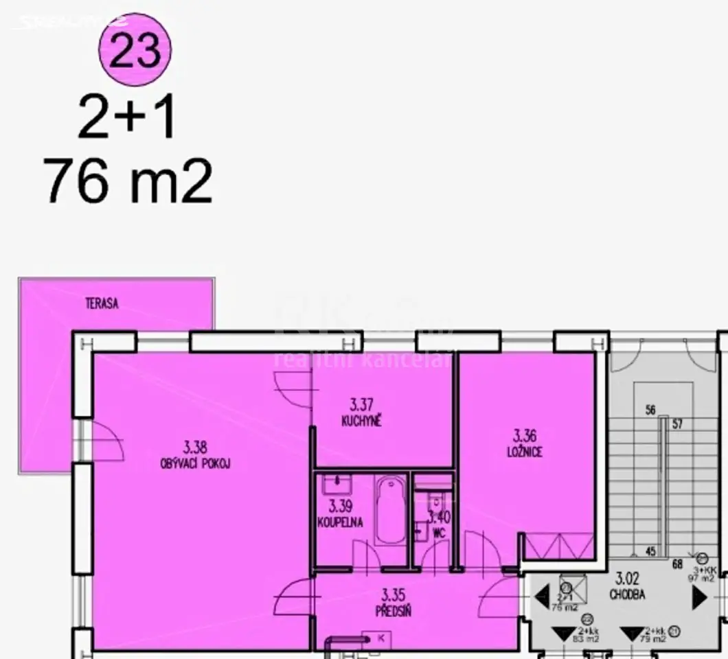 Prodej bytu 2+kk 67 m², Raichlova, Slaný