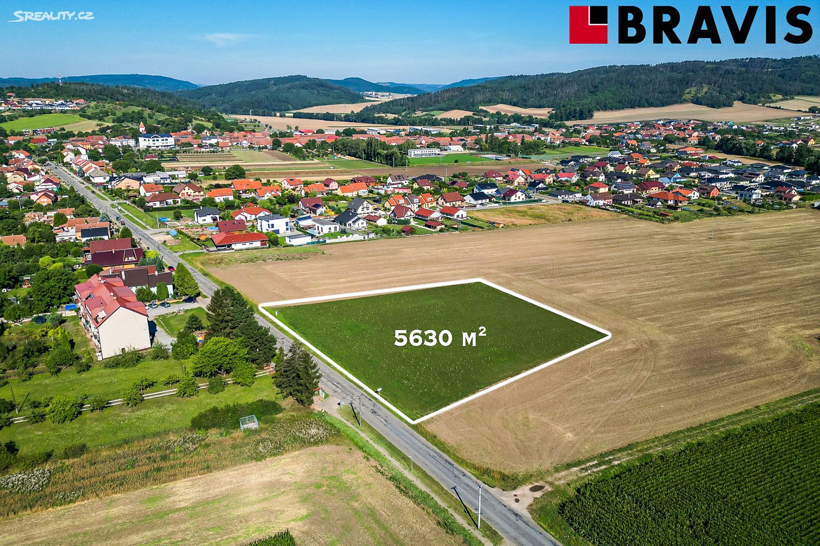 Prodej  stavebního pozemku 5 630 m², Drásov, okres Brno-venkov