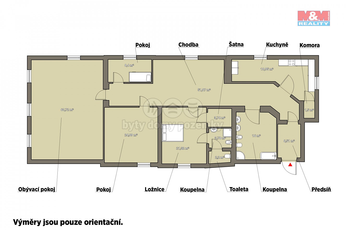 Pronájem bytu 5+1 218 m², Školní, Karlovy Vary - Stará Role