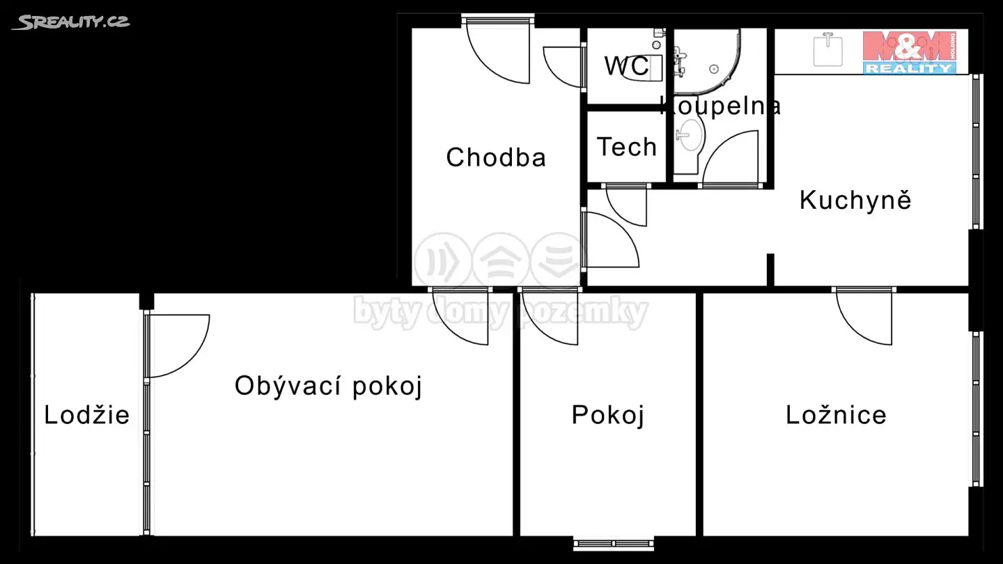 Prodej bytu 3+1 61 m², Křivoklát, okres Rakovník