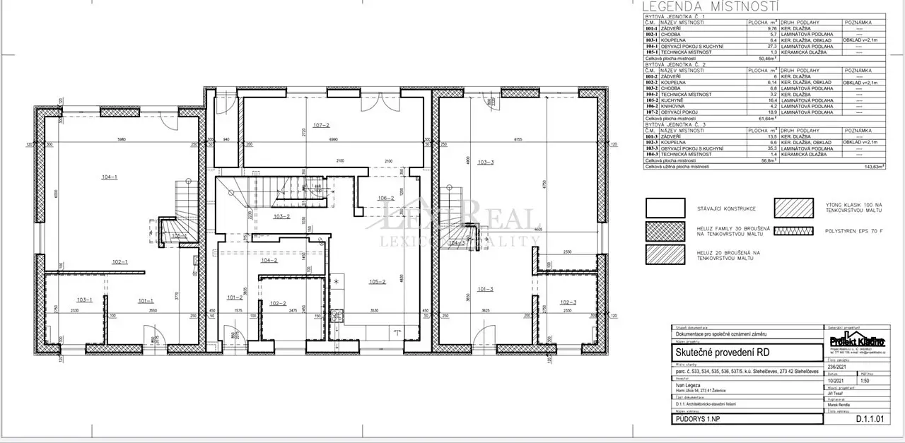 Prodej  rodinného domu 106 m², pozemek 276 m², Řánkova, Stehelčeves