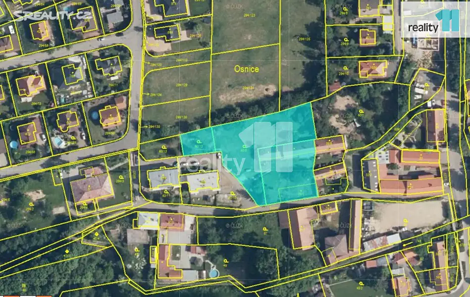 Prodej  stavebního pozemku 3 249 m², Školní, Jesenice - Osnice