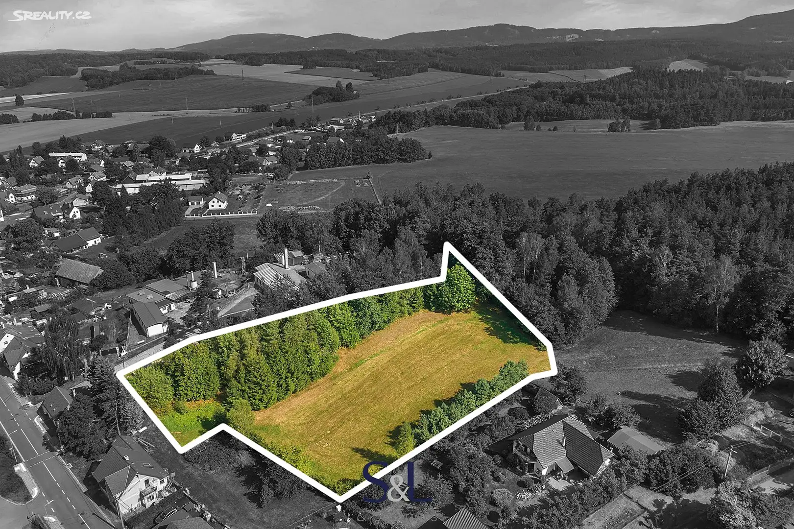 Prodej  stavebního pozemku 5 999 m², Osečná, okres Liberec