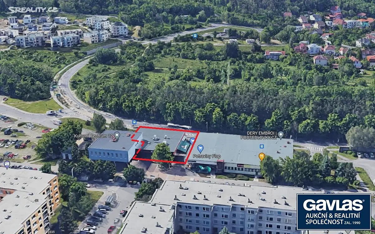 Prodej  stavebního pozemku 757 m², Pertoldova, Praha 4 - Modřany
