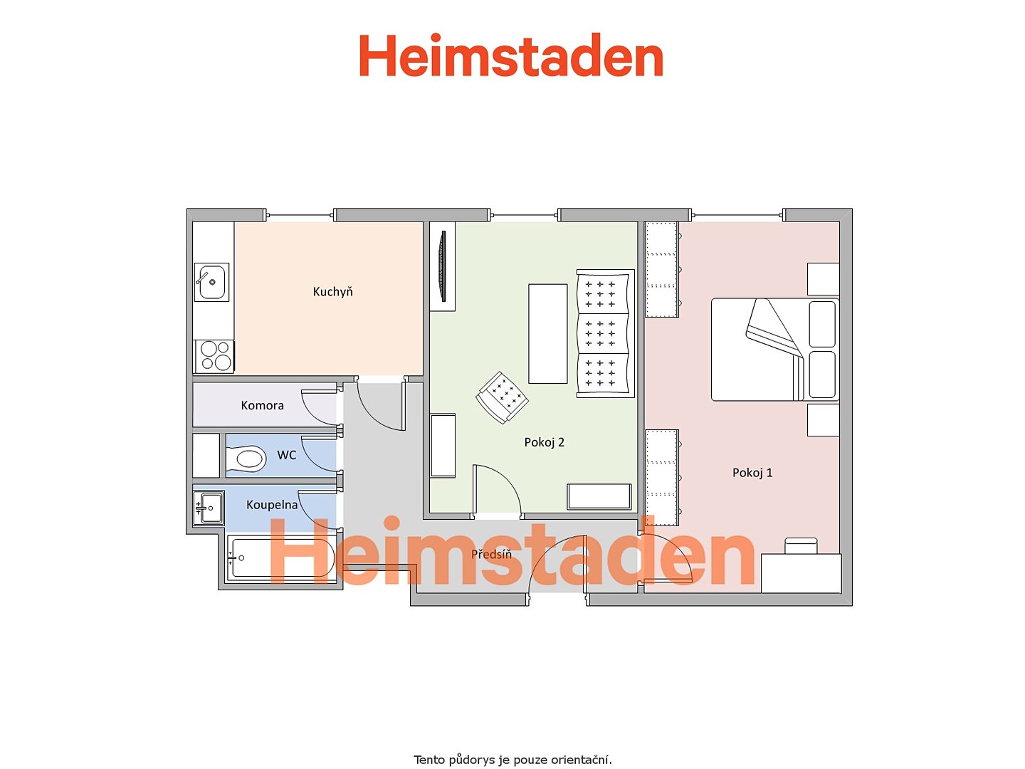 Pronájem bytu 2+1 56 m², Rossenbergových, Havířov - Město