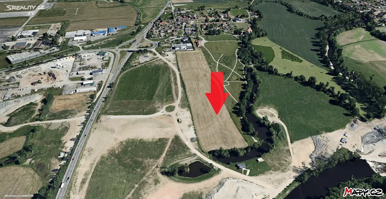 Prodej  stavebního pozemku 590 m², Planá, okres České Budějovice
