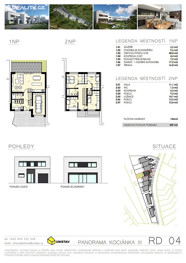 Prodej  rodinného domu 149 m², pozemek 309 m², Kociánka, Brno - Brno-Královo Pole