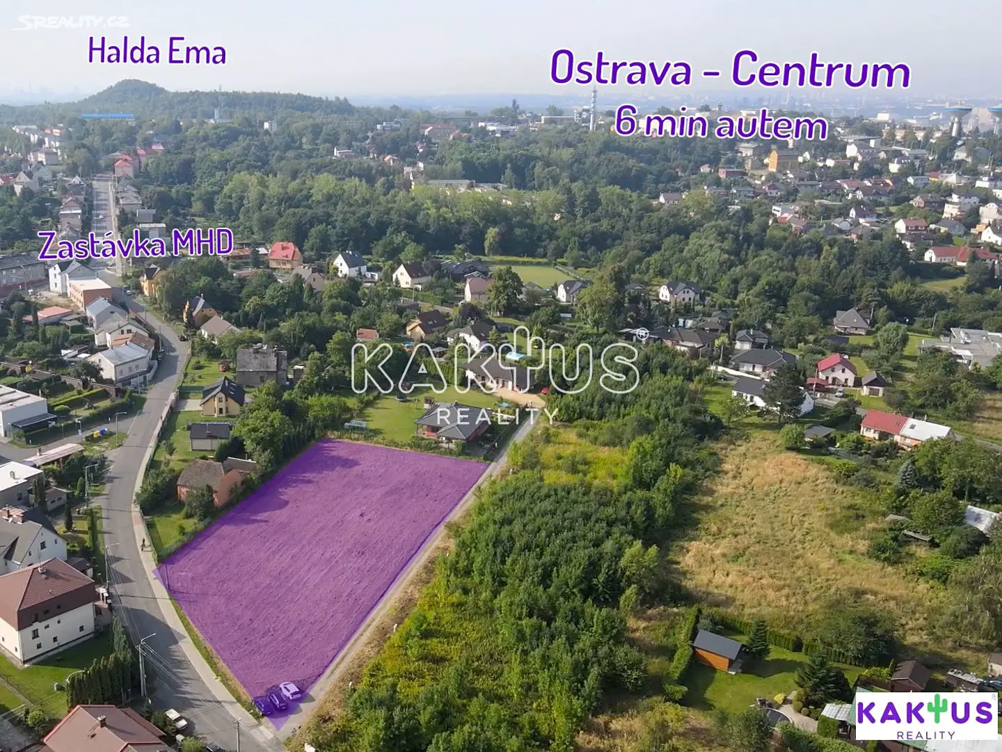 Prodej  stavebního pozemku 3 560 m², Měsíční, Ostrava - Muglinov