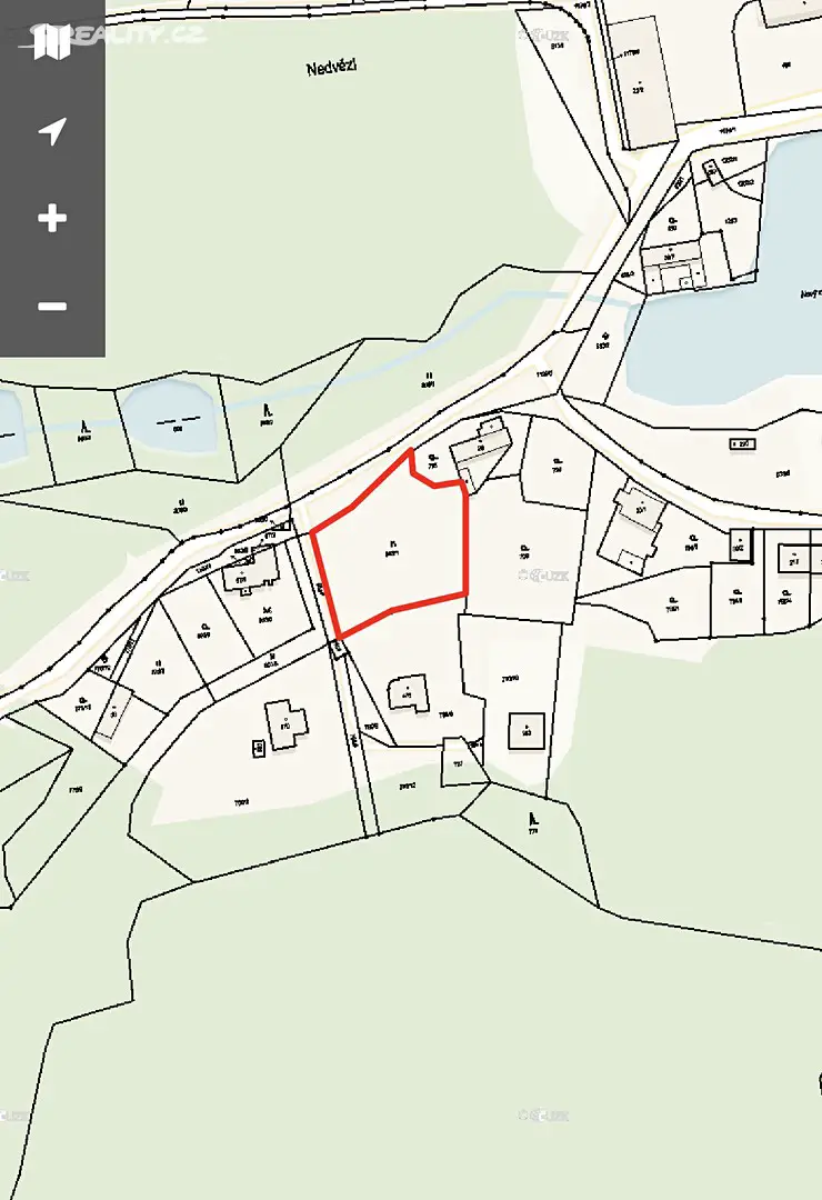 Prodej  stavebního pozemku 2 340 m², Rabyně, okres Benešov