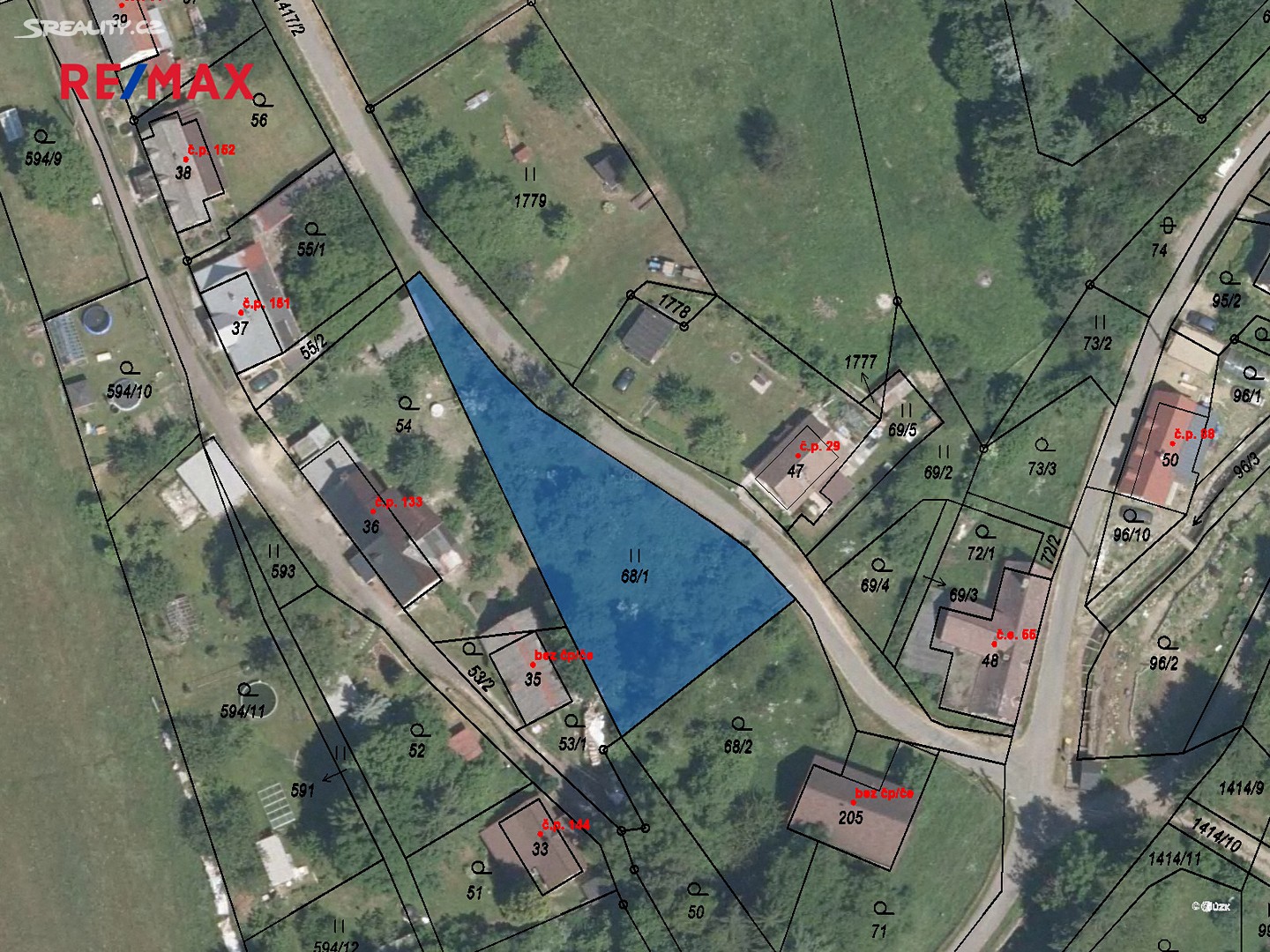 Prodej  stavebního pozemku 905 m², Zdislava, okres Liberec