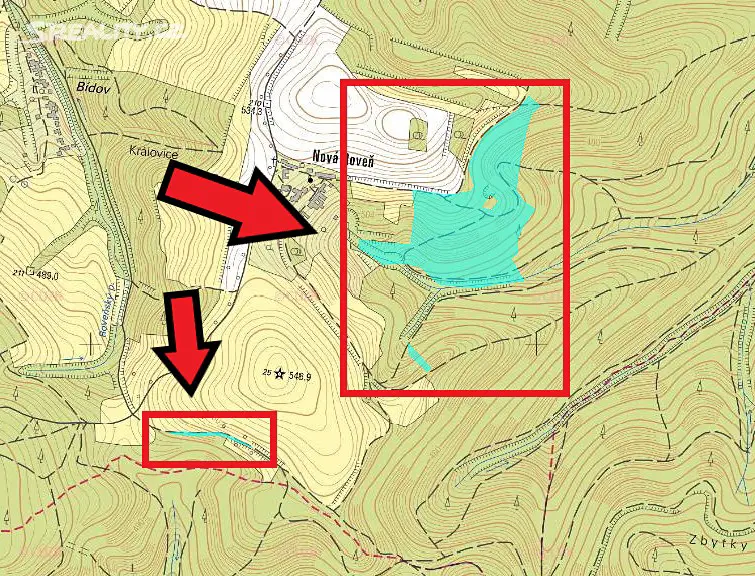 Prodej  lesa 1 056 m², Městečko Trnávka - Stará Roveň, okres Svitavy