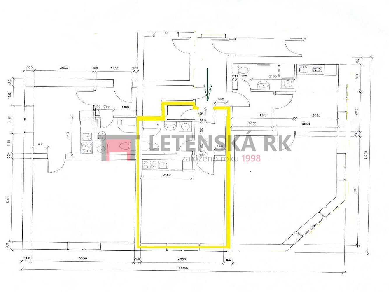Pronájem bytu 1+kk 32 m², Na Bojišti, Havlíčkův Brod