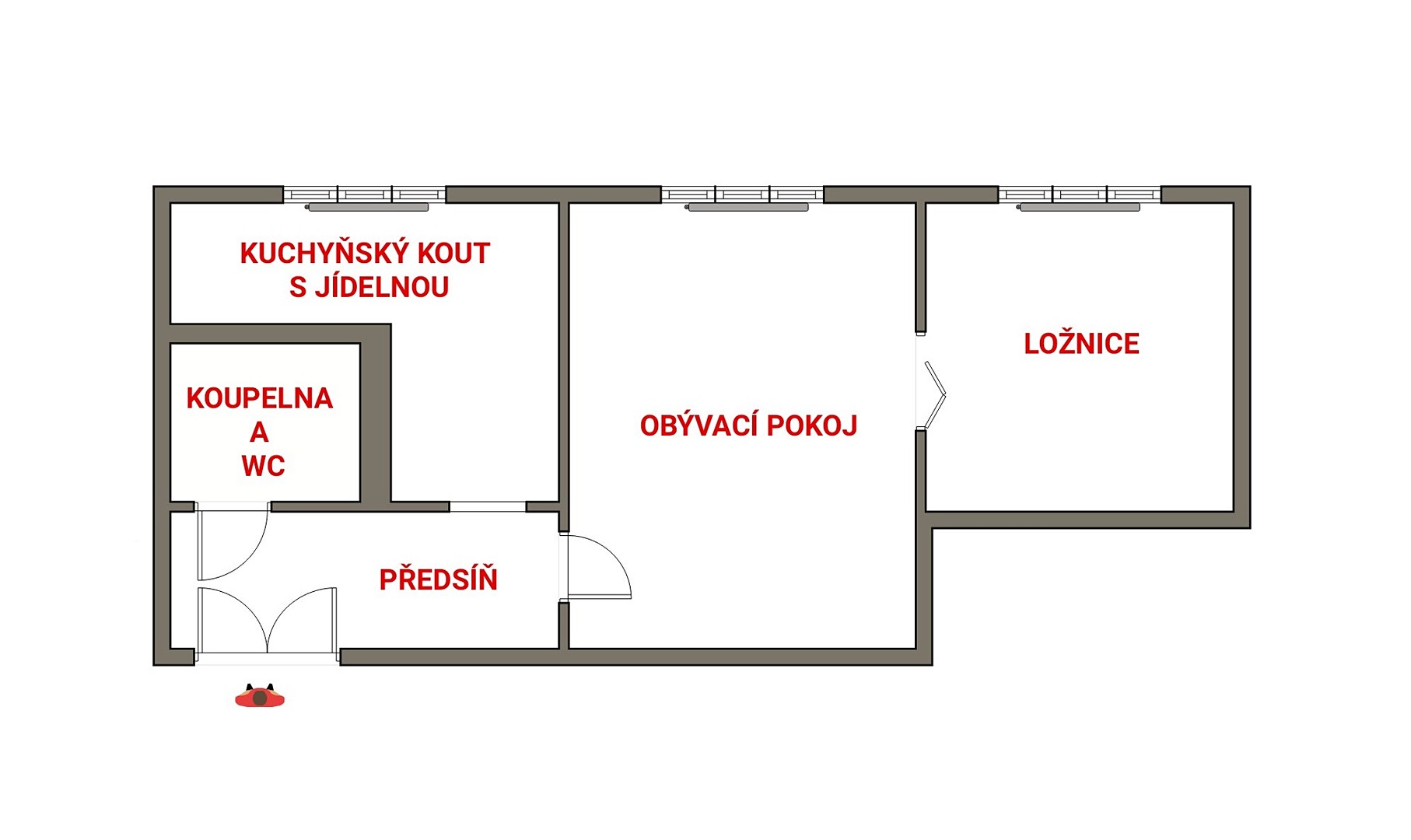 Prodej bytu 2+1 54 m², Josefa Knihy, Rokycany - Střed