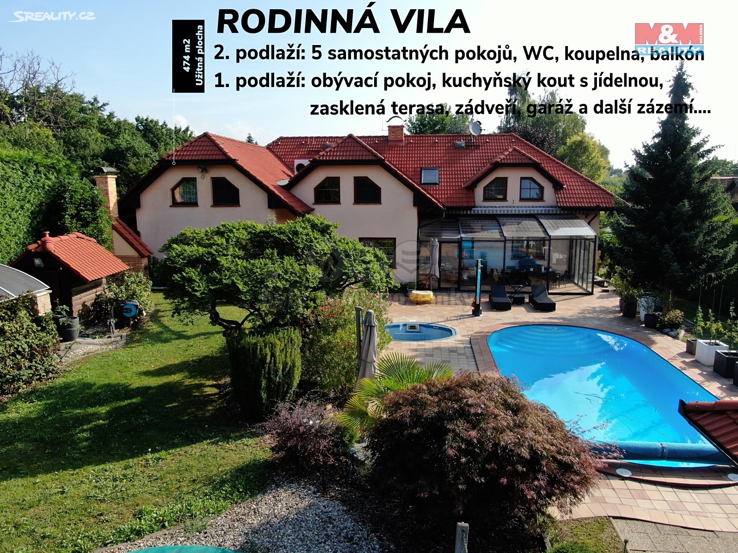 Prodej  rodinného domu 474 m², pozemek 6 639 m², Tršice - Hostkovice, okres Olomouc