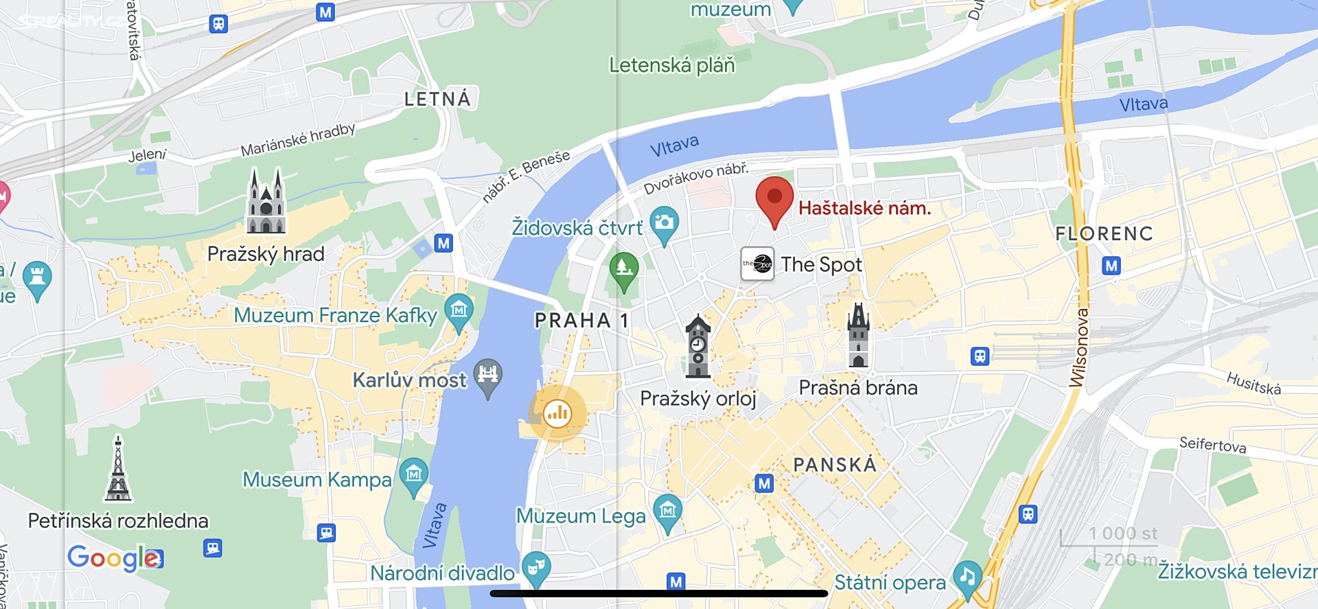 Pronájem bytu 2+kk 56 m², Haštalské náměstí, Praha - Staré Město