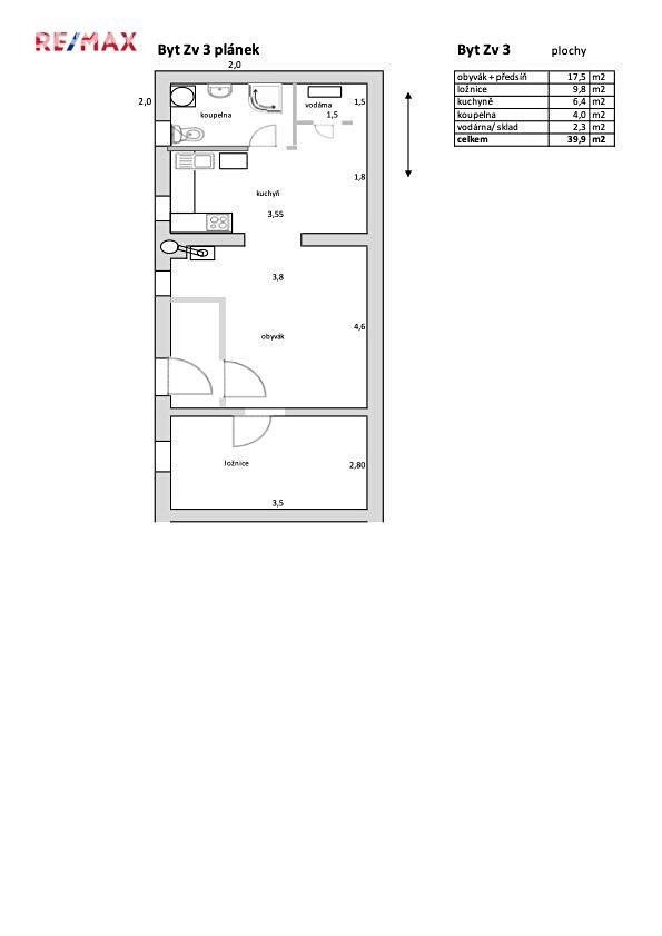 Prodej  vícegeneračního domu 320 m², pozemek 1 502 m², Rostěnice-Zvonovice - Zvonovice, okres Vyškov