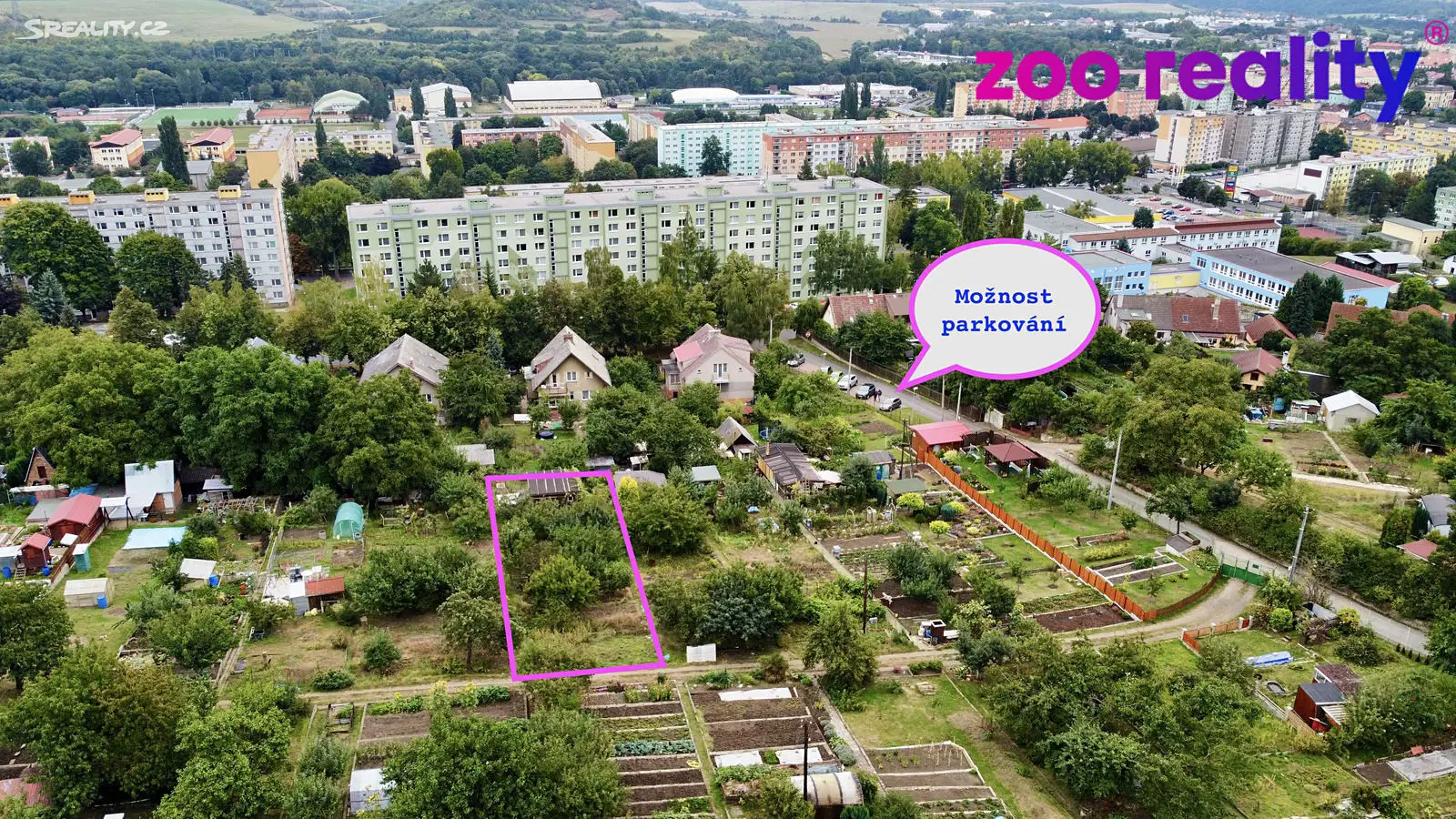 Prodej  zahrady 542 m², Kadaň, okres Chomutov
