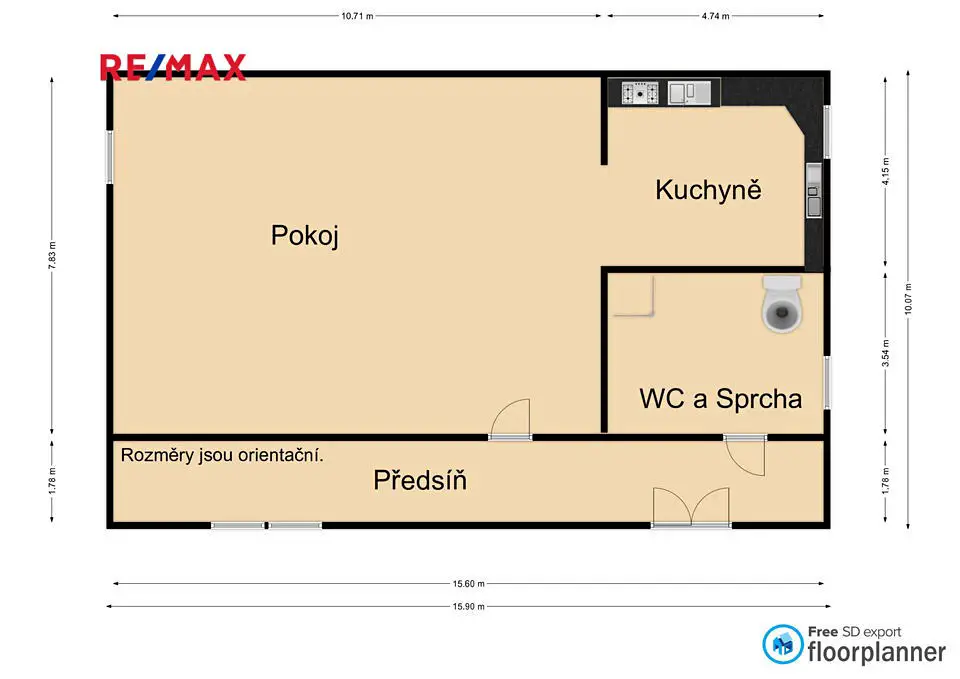 Pronájem  chaty 28 m², pozemek 495 m², Zástrovská, Davle