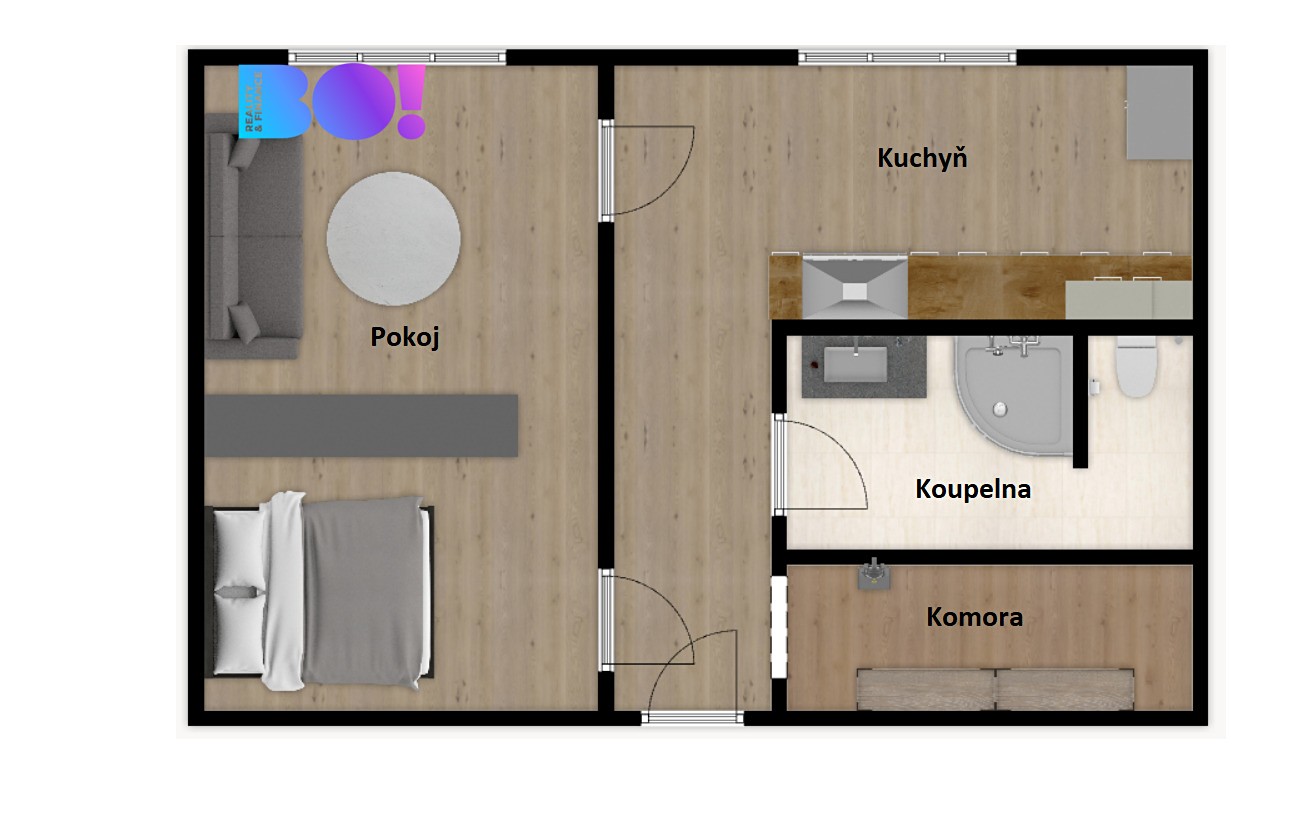 Prodej bytu 1+1 36 m², Jeronýmova, Frýdek-Místek - Frýdek
