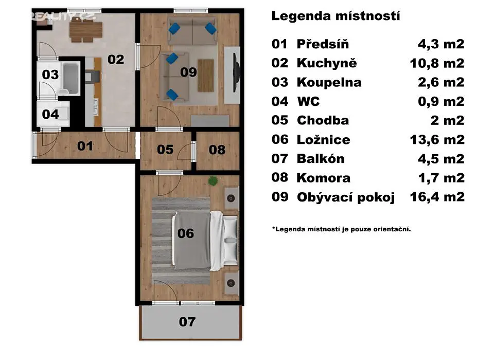 Prodej bytu 2+1 58 m², Vondrákova, Brno - Bystrc