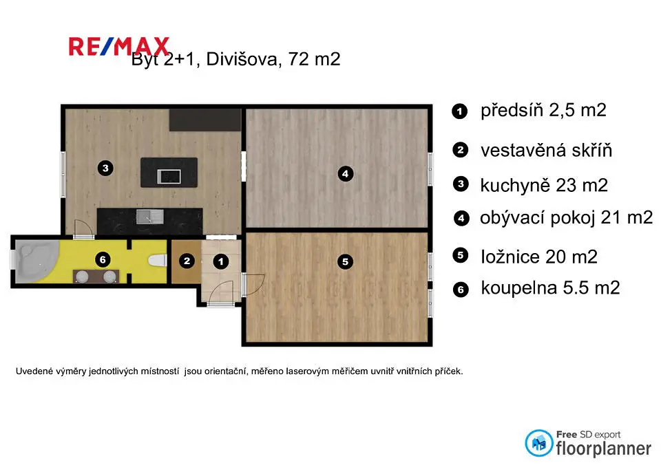 Prodej bytu 2+1 72 m², Divišova, Děčín - Děčín IV-Podmokly